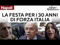 30 anni di Forza Italia a Napoli, la festa nel segno di B. E Tajani polemizza con Gratteri