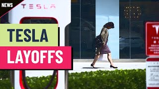 TESLA INC. Tesla stock slumps on layoff announcement