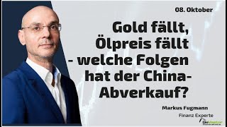 GOLD - USD Gold fällt, Ölpreis fällt - welche Folgen hat der China-Abverkauf? Marktgeflüster Teil 2