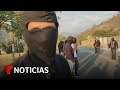 Los encapuchados que interceptaron a Sheinbaum en Chiapas le responden a AMLO | Noticias Telemundo