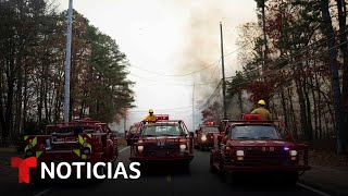 EN VIVO: Bomberos combaten los incendios forestales en Nueva Jersey