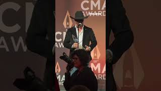 Cody Johnson says he owes his success to his wife after winning Album of the Year at the CMAs