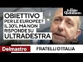 DelMastro: "Obiettivo europee 30%", su alleanza con estrema destra dribbla: "Si vedrà dopo il voto"