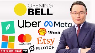 EBAY INC. Opening Bell: Robinhood, Meta, Mastercard, Roblox, Microsoft, Shell, Uber, Ebay, Booking &amp; Co.