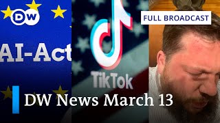ALLY DW News March 13: Attack on Navalny ally – US vs. TikTok – EU approves AI Act | Full Broadcast