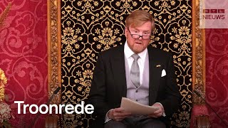 Koning Willem-Alexander draagt Troonrede voor