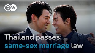 Thailand is set to legalize same-sex marriage after senators approve bill | DW News