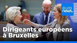 Les dirigeants européens se réunissent à Bruxelles pour se répartir les postes à responsabilité. …