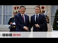 What happened when China's leader Xi Jinping met France's President Macron? | BBC News
