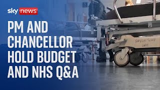 Watch live: The Prime Minister and Chancellor host a Q&amp;A on the budget and the NHS