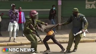 Violent protests in Kenya continue as demonstrators call for president to step down