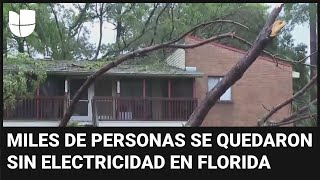S&U PLC [CBOE] Una mujer muere por el mal tiempo en Florida: tormentas dejaron destrucción a su paso