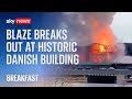 Historic Copenhagen building damaged in fire