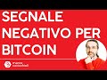 Segnale negativo oggi per Bitcoin