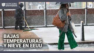 Primera nevada de la temporada afecta el sur y este de EEUU: 30 millones de personas bajo alerta