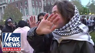Anti-Israel protesters at Columbia University refuse to talk to Fox News