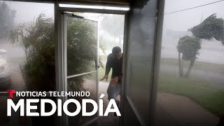 Fuertes lluvias y ráfagas de viento en la costa de Sarasota, Florida, anticipan la llegada de Milton