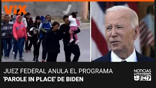 Juez federal anula el &quot;parole in place&quot; de Biden | Noticias Univision 24/7, 7 de noviembre