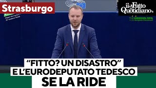 Il video virale dell&#39;eurodeputato tedesco contro Fitto: &quot;È il tizio che ha fatto disastri in Italia&quot;