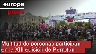 Multitud de personas participan en la XIII edición de Perrotón