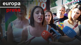 Montero reivindica el Orgullo &quot;en unos momentos&quot; en los que el PSOE elige pactar con el PP