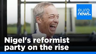 Nigel Farage’s populist Reform Party overtakes Conservatives, polls show | euronews 🇬🇧