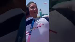 GOLD - USD Diego Botín y Florian Trittel tras conseguir el oro en la clase 49er de vela en los Juegos Olímpicos