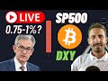 🚨FED RATES, BITCOIN AND MARKETS! (Live Analysis)