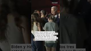 JOE Joe Biden y Kamala Harris reciben a los tres estadounidenses liberados por Rusia
