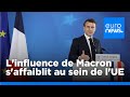 L'influence d'Emmanuel Macron auprès de l’UE vacille