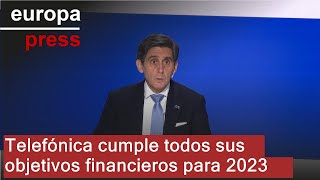 TELEFONICA Telefónica cumple todos sus objetivos financieros para 2023