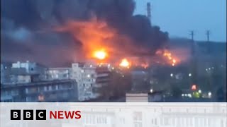 KEY Ukraine war: Russian strikes destroy key power plant in Kyiv | BBC News