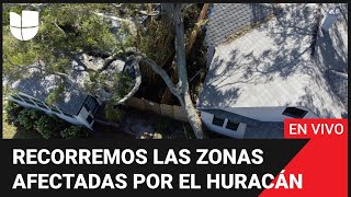 EN VIVO: recorremos las zonas destruidas por el huracán Milton