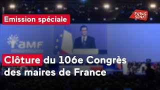 [Direct] 🔴 Emission spéciale clôture du 106e Congrès des maires et présidents d&#39;intercommunalités...