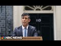 U.K. Prime Minister Rishi Sunak announces new general election