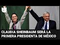 AMLO felicita a Claudia Sheinbaum por su victoria en las presidenciales de México: "Estoy orgulloso"