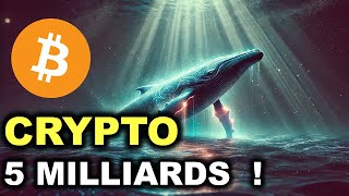 UNE BALEINE FRAPPE FORT : 5 MILLIARDS INJECTÉS DANS LE MARCHÉ CRYPTO !  TOP ACTUS CRYPTO 25/11/2024