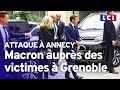 Attaque à Annecy : E. Macron auprès des victimes à Grenoble