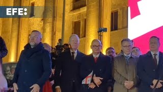 Diputados de la UE se suman a una protesta en Tiflis a favor de nuevas elecciones