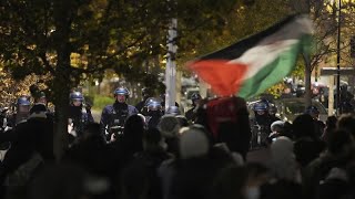 Hundreds protest against France-Israel football match in Paris amid high security