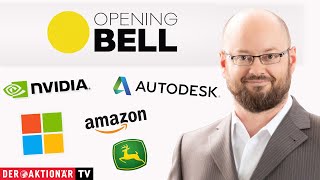 AUTODESK INC. Opening Bell: Nvidia, Deere, Autodesk, HP Inc., Amazon, Microsoft