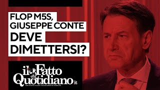 Flop M5s, Giuseppe Conte deve dimettersi?