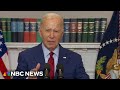 WATCH: President Biden on college campus protests: 'Destroying property is not peaceful protest'