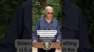 AMAZON.COM INC. Biden becomes first sitting U.S. president to visit the Amazon rainforest￼