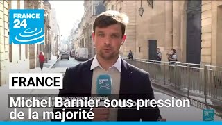 Michel Barnier sous pression de la majorité : une réunion avec des élus macronistes reportée