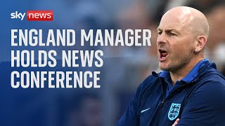 Watch live: England manager Lee Carsley and Harry Kane hold news conference in Dublin