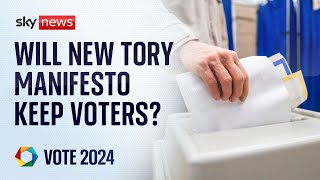 What are current Tory areas looking for in the party&#39;s manifesto?