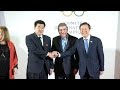 IOC HOLDING - Talks begin at IOC headquarters over North Korea's participation at the Winter Olympics