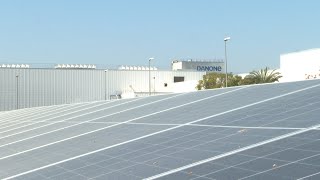 DANONE Danone realiza en la planta de Aldaia su primera instalación de placas solares en España