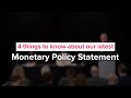 Four things to know about our August 2024 Monetary Policy Statement